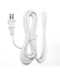 Omnihil (White) 5 Feet AC Power Cord Compatible with Brother CS-6000i Computerized Sewing MAC Hine